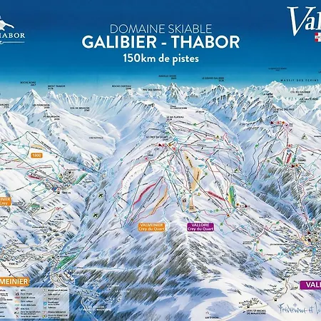 Les Du Galibier Piscine Sauna Hammam Wifi * Valloire